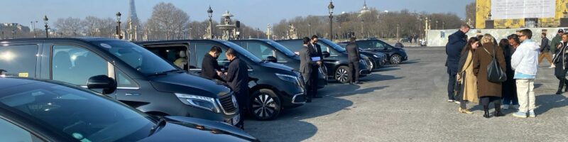 Coordinateurs événementiels City Cab à Paris supervisant la flotte et l’accueil des invités