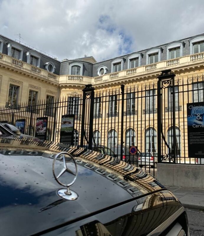 Packaging événementiel City Cab Paris avec prestations premium et flotte Mercedes haut de gamme
